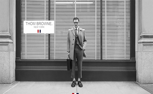 Fashion brand Thom Browne may use three-color stripe